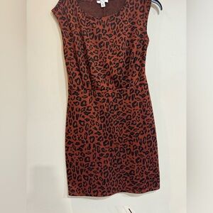 3/25🔵NWT Nine West Animal Print Sleeveless Dress, XS